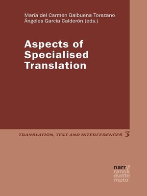 cover image of Aspects of Specialised Translation